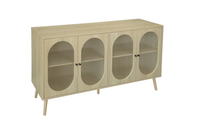 4 door cabinet, Sideboard Accent Cabinet, Storage Cabinet for Living Room, Hallway Entryway Kitchen