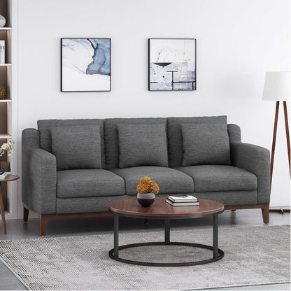 Mirod Comfy 3-seat Sofa with Wooden Legs, Modern  for Living Room and Study