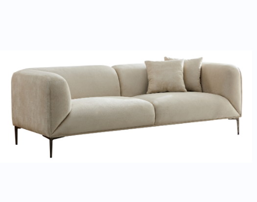 WKS2B Beige  sofa can be placed in the studio, living room, attic multiple scenes, modern style simple fashion, size 89.37* 35.43* high 28.74 inches