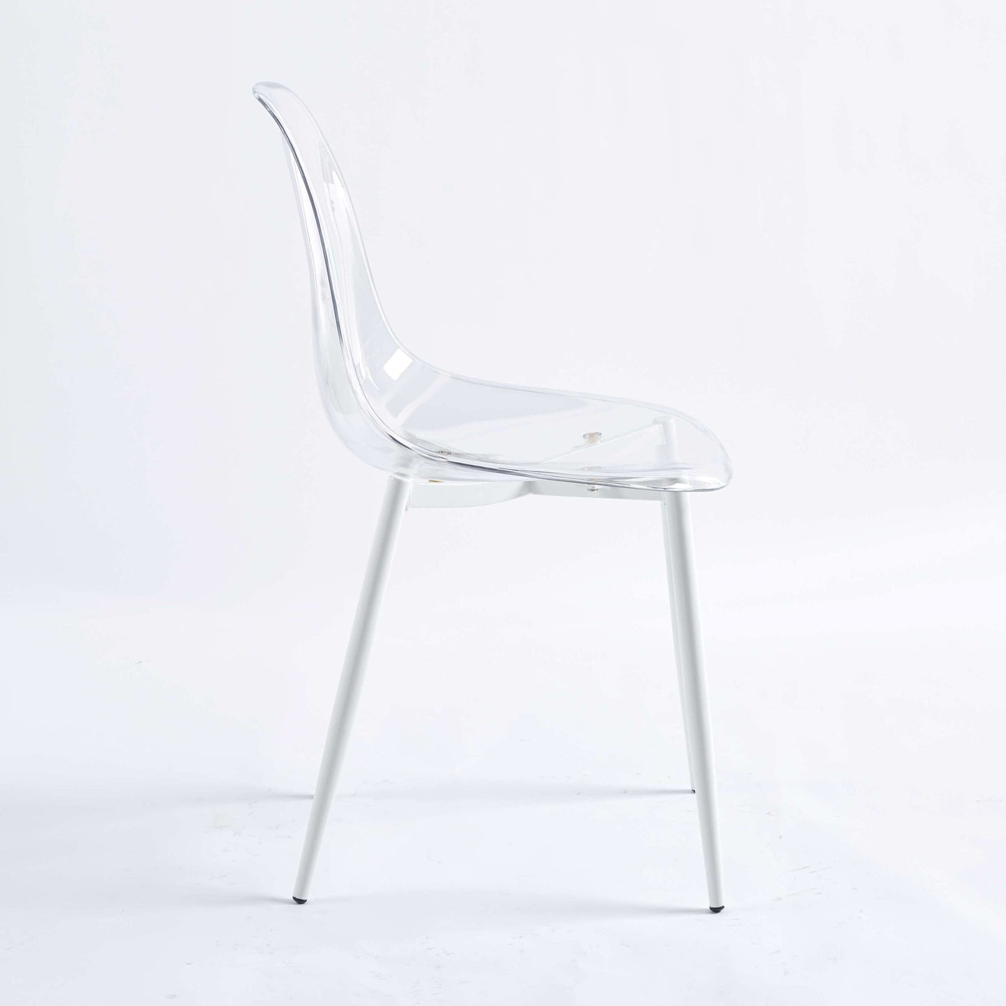 dining chair,set of 4,metal leg,plastic seat