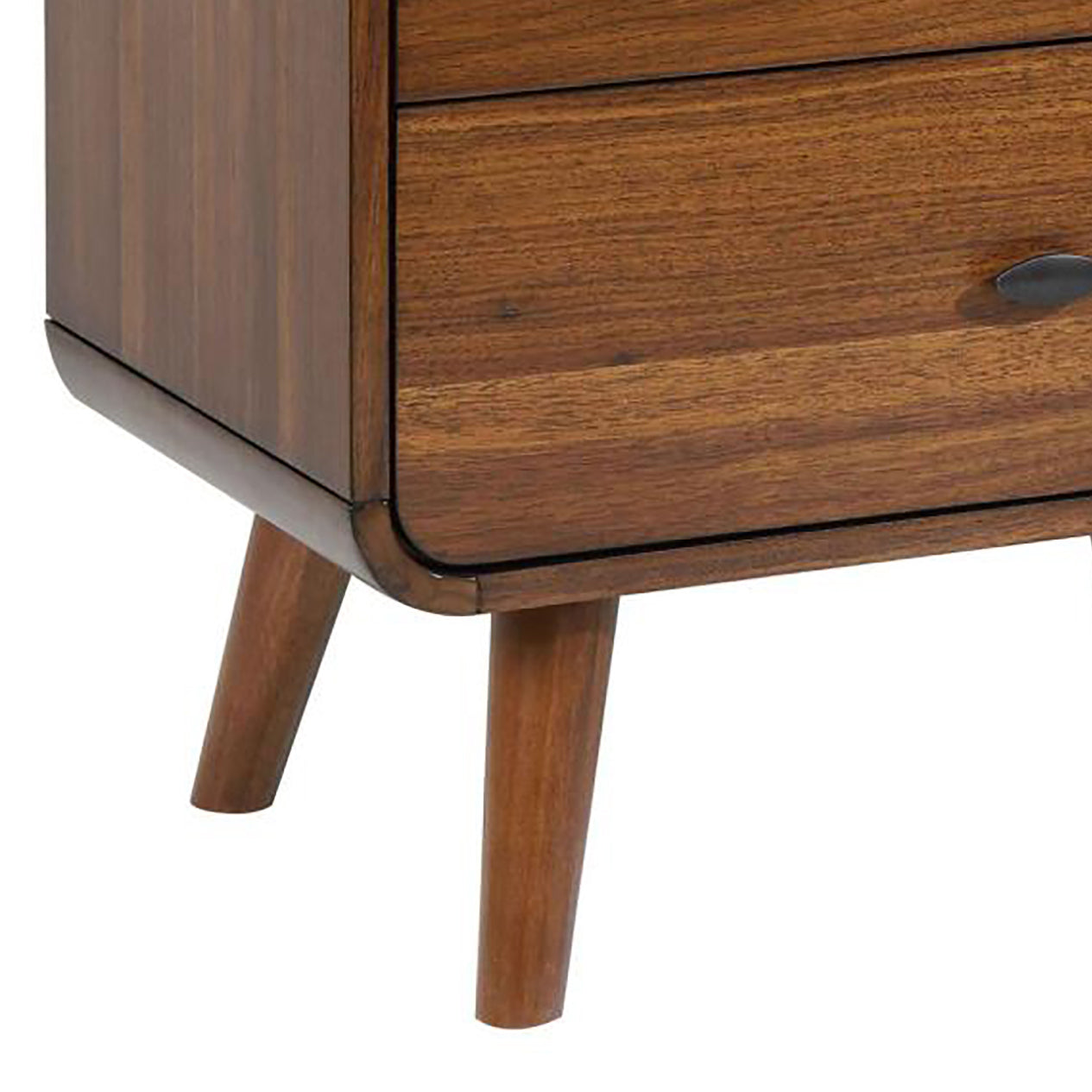 Dark Walnut 2-drawer Nightstand