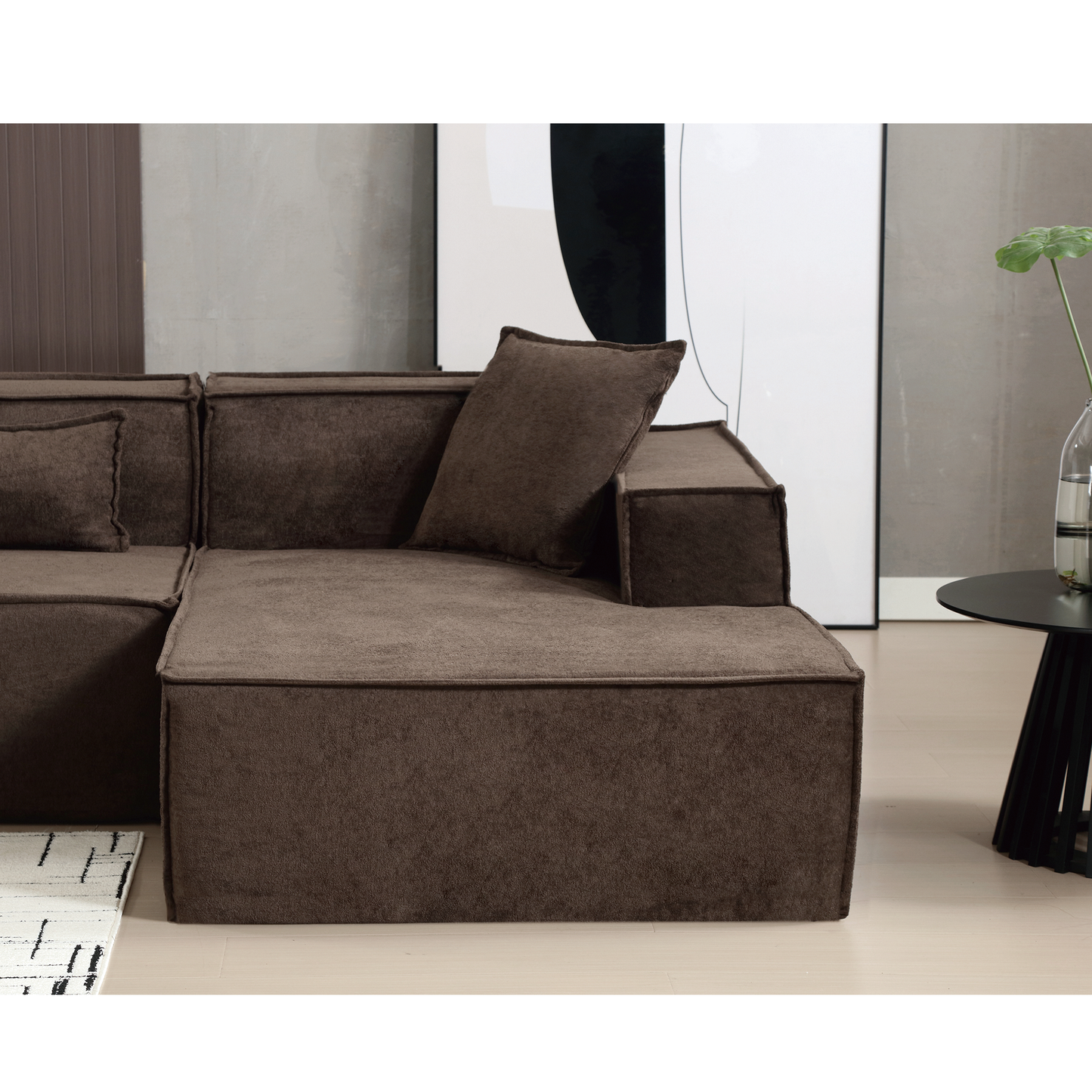 Modular Cloud Sofa Sectional, Free Combination, L-shaped