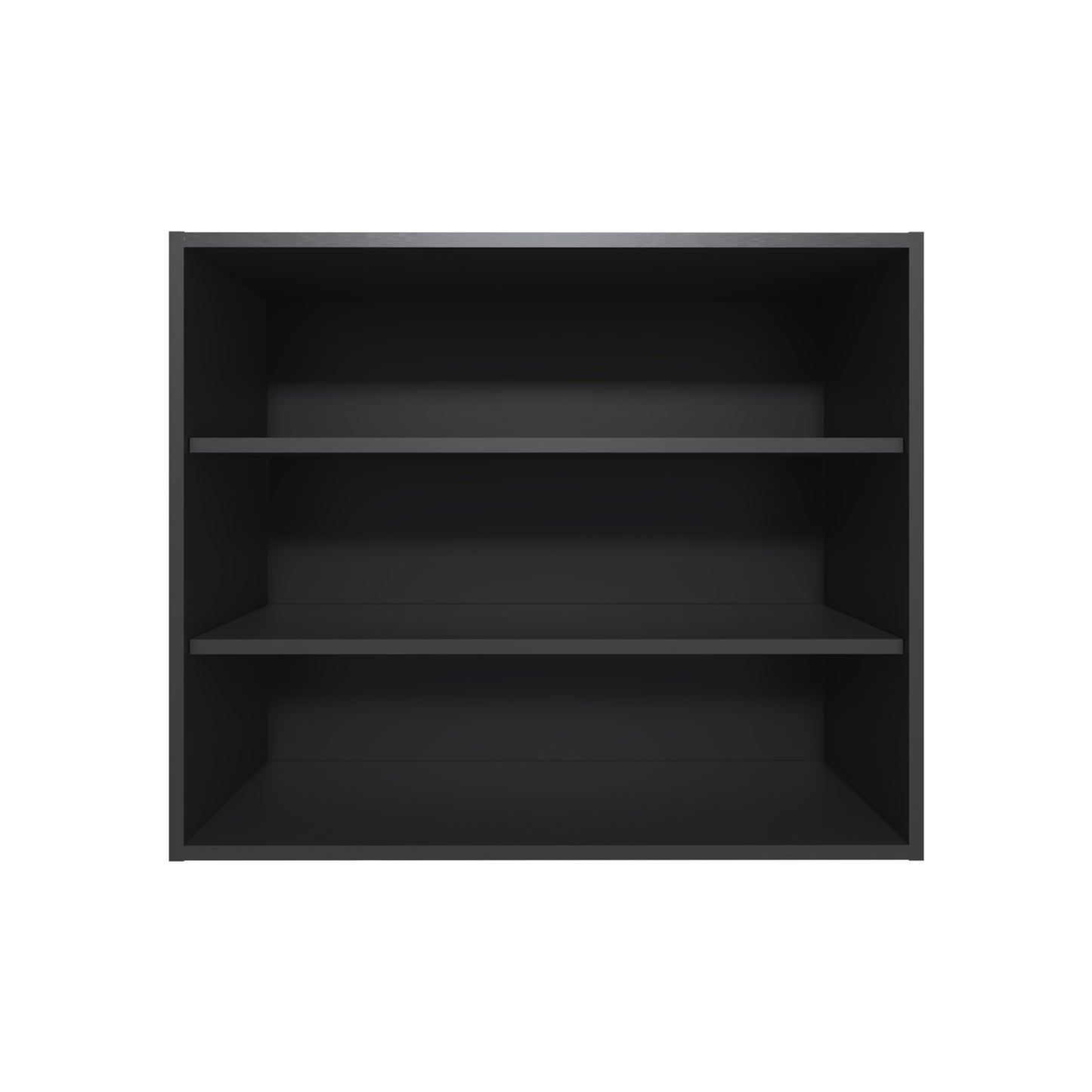 Wally 36" Wide x 30"H 3-Tier Open Wall Cabinet, Wall Shelf, Storage Cabinet, Cube Shelf Bedroom, Office, Living Room, Garage Black