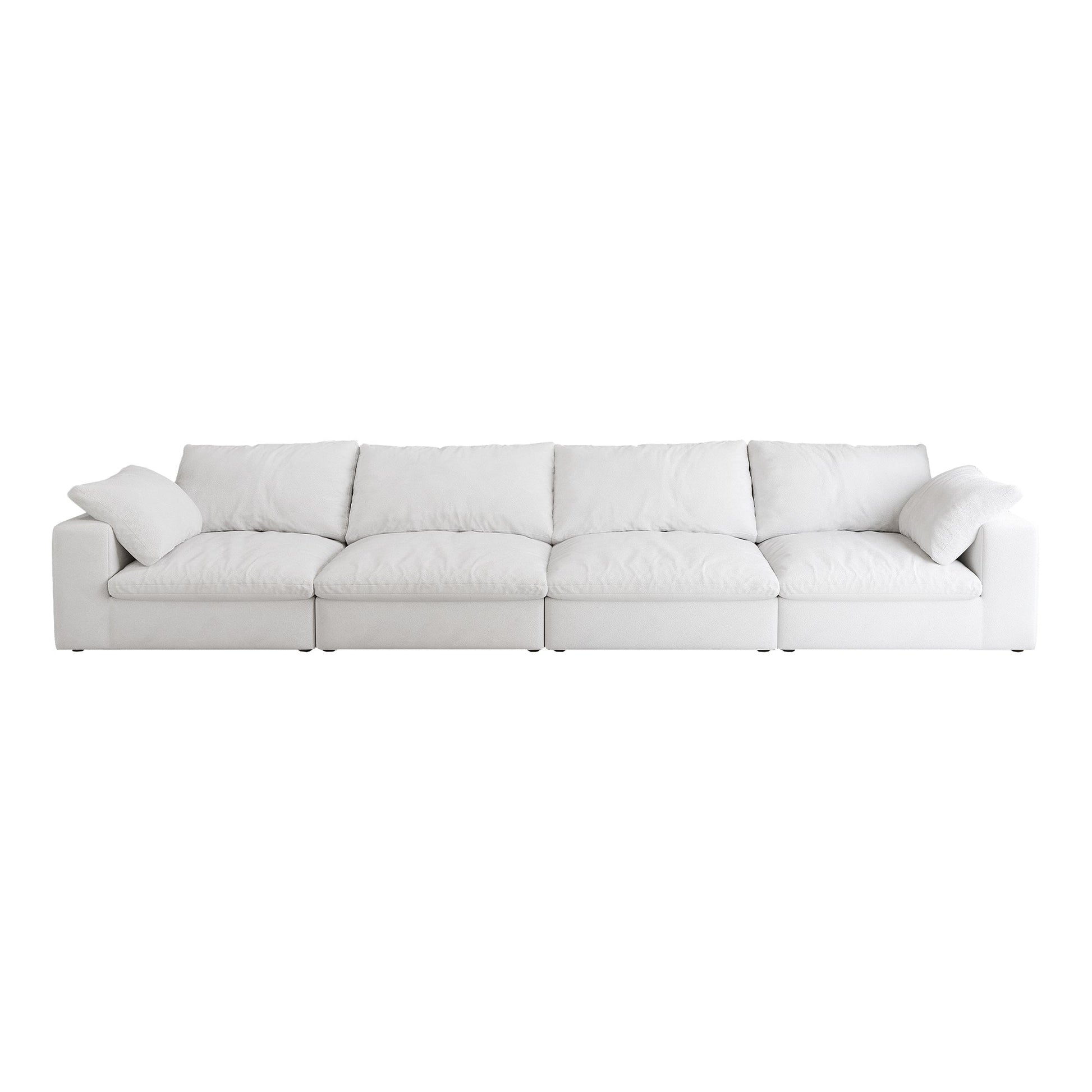 Cloud Modular Sectional Sofa with Storage Ottomans, Down Filled Comfort for Living Room