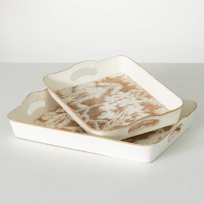 Fall Embossed Tray Set