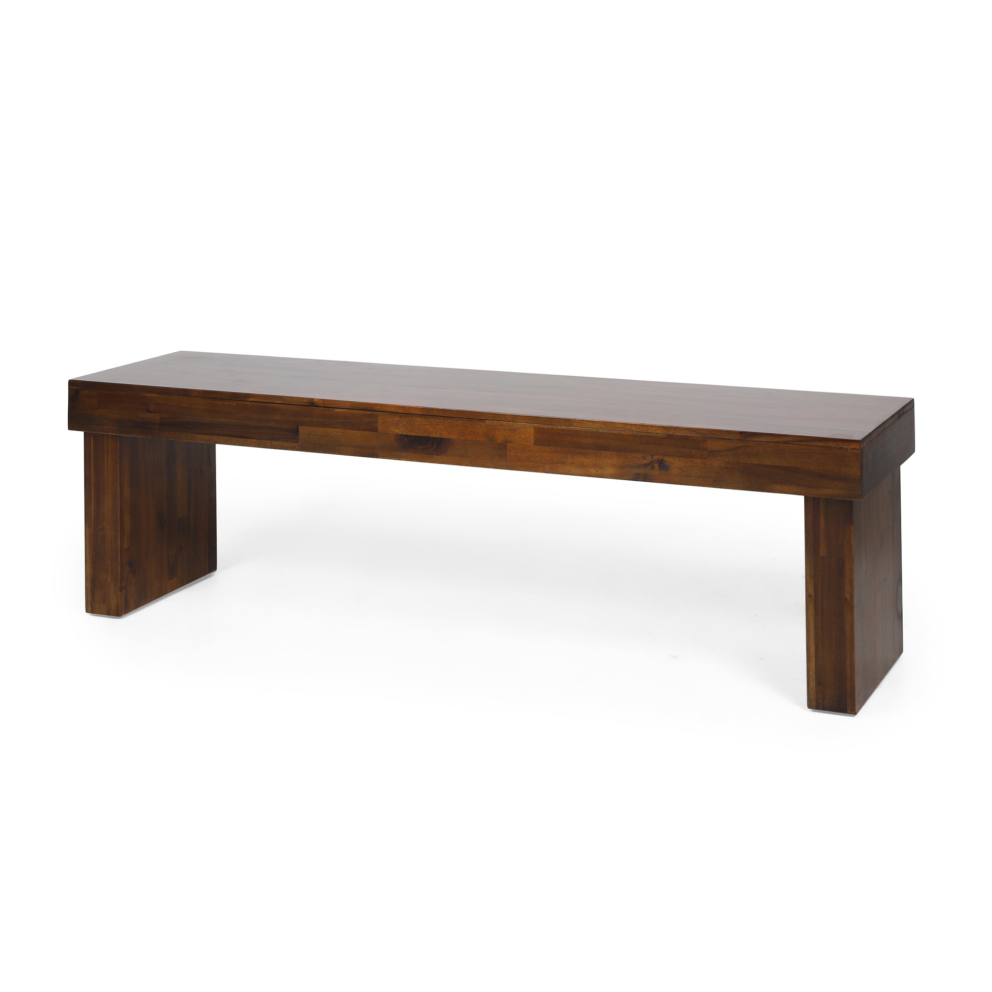 Indoor Solid Wood Bench (Set of 2)