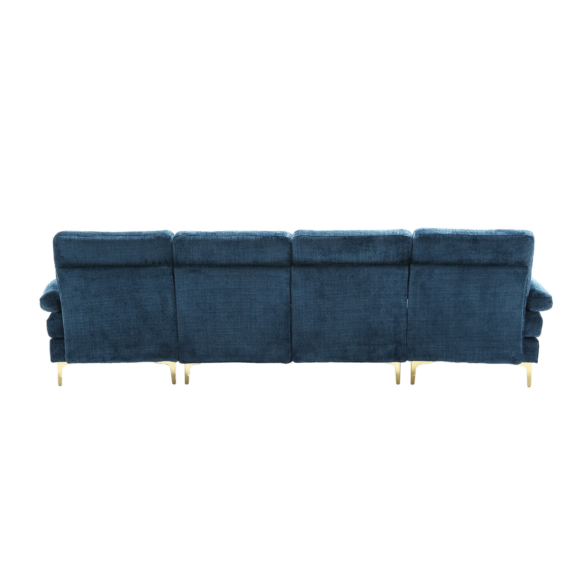 UNITED Modern Large chenille Fabric U-Shape Sectional Sofa