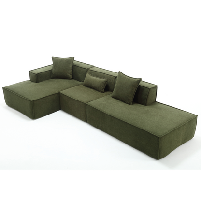 Modular Cloud Sofa Sectional, Free Combination, L-shaped