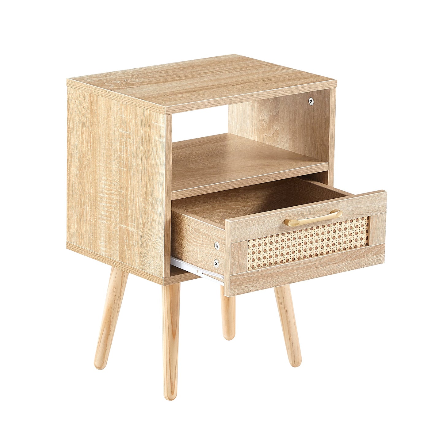 Modern Rattan End Table