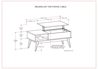 Draper Lift Top Coffee Table