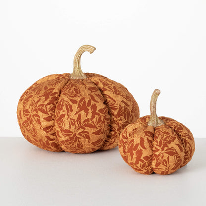 Rust Brocade Pumpkin Set