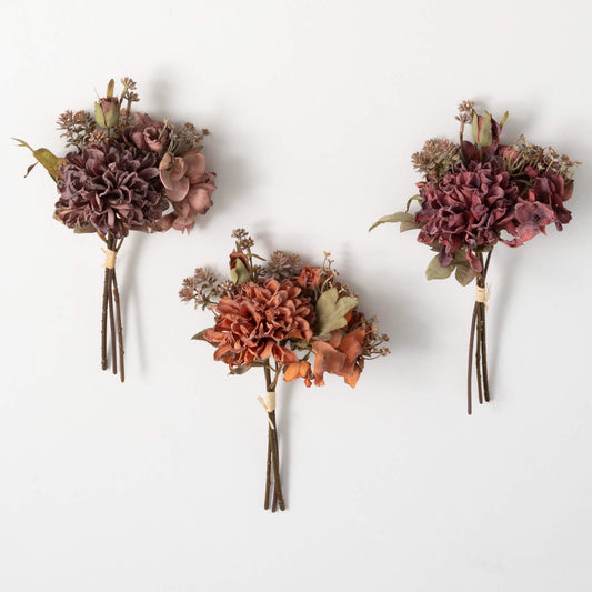 Fall Dried Mum Bush Trio