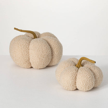 Neutral Cream Boucle Pumpkin Set