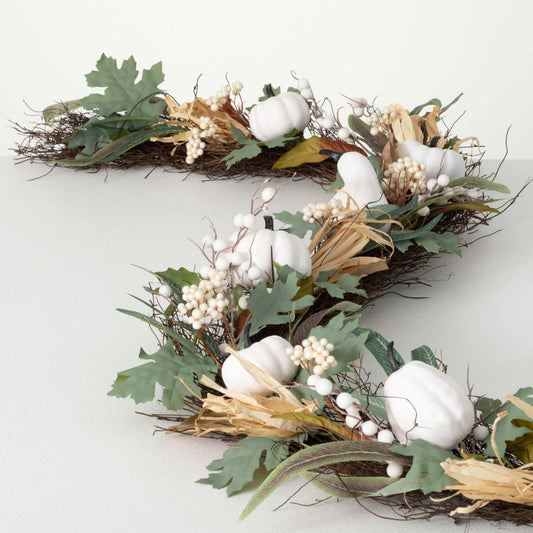 Pumpkin and Leaf Garland