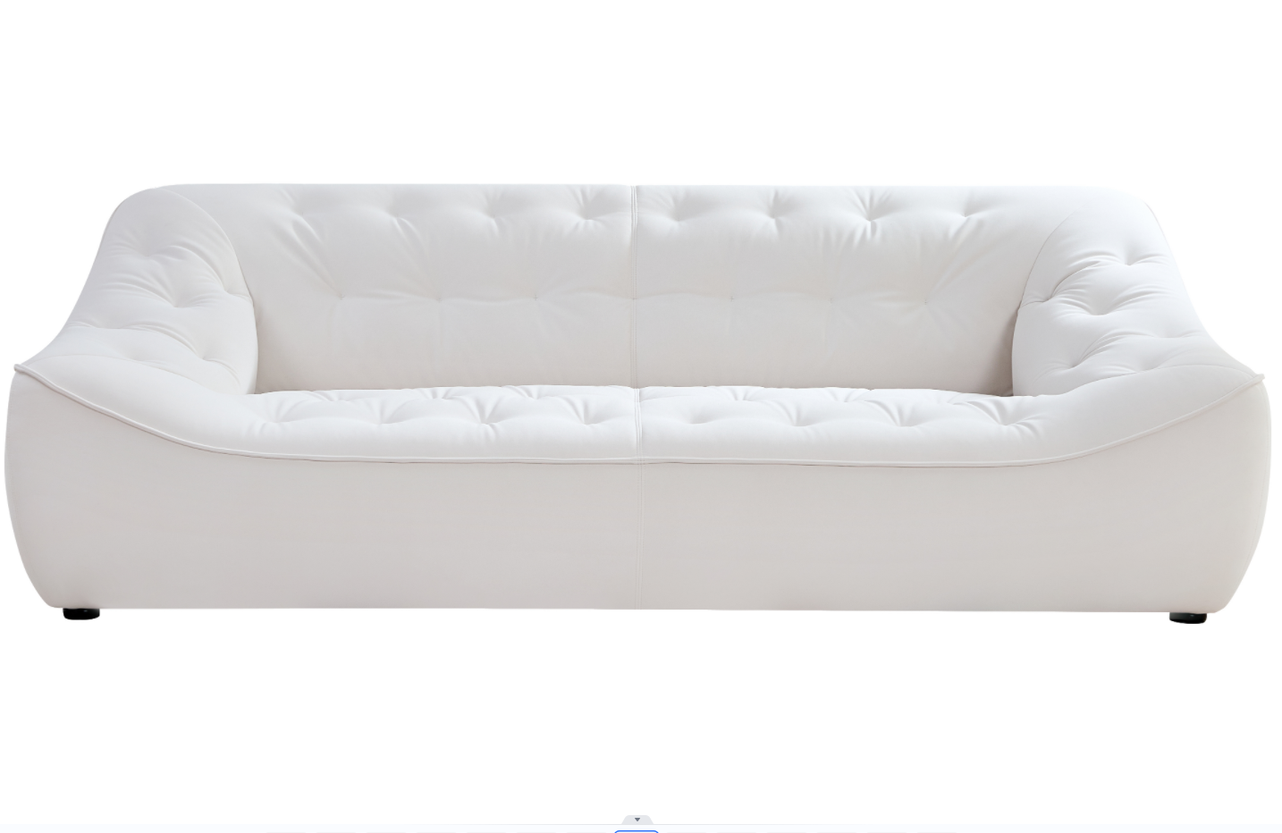 WKS10W White  sofa with , durable fabric, solid wood frame, high density sponge filler