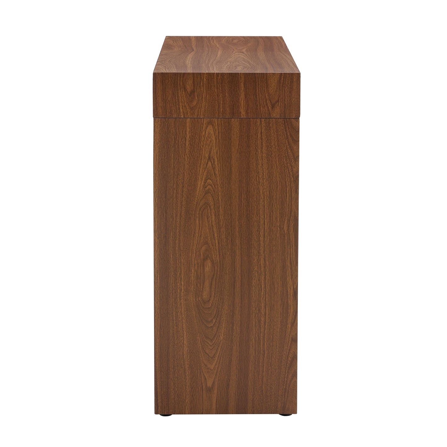 Elegant Dark Wood Grain Bar Table-50 Inches Long, a Practical Choice for Modern Homes.Dark Wood Grain Texture Sticker,Equipped With Two Drawers.Serving As A Bar Table Or A Desk.