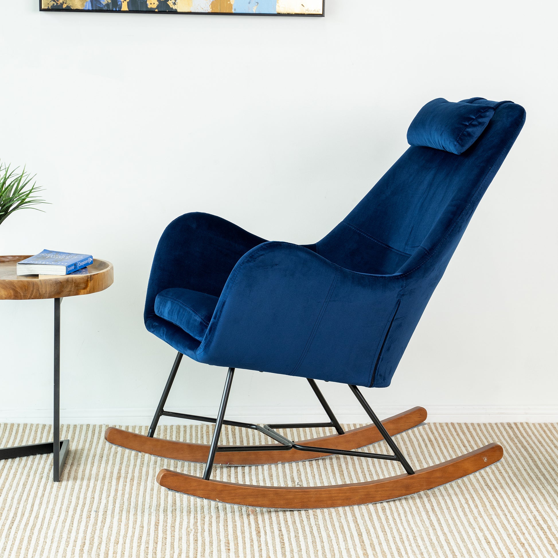 Chelsea Velvet Rocking Chair