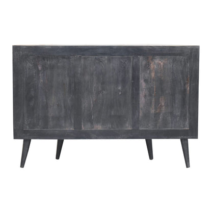 Ash Black T-Bar Quad Cabinet