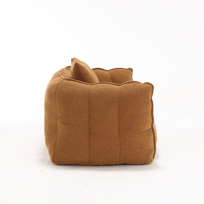 Soft beanbag chair with high resilience foam core for two people. The comfortable square recliner sofa is ideal for family members and friends engaged in games, reading, watching TV