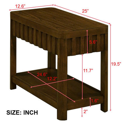 Rectangular Living Room Coffee Table Set, 3-Piece Living Room Table Set with Solid Wood Legs, 1 Coffee Table and 2 End Table, Wood Center Table Tea Table Set .Easy Assembly, Walnut