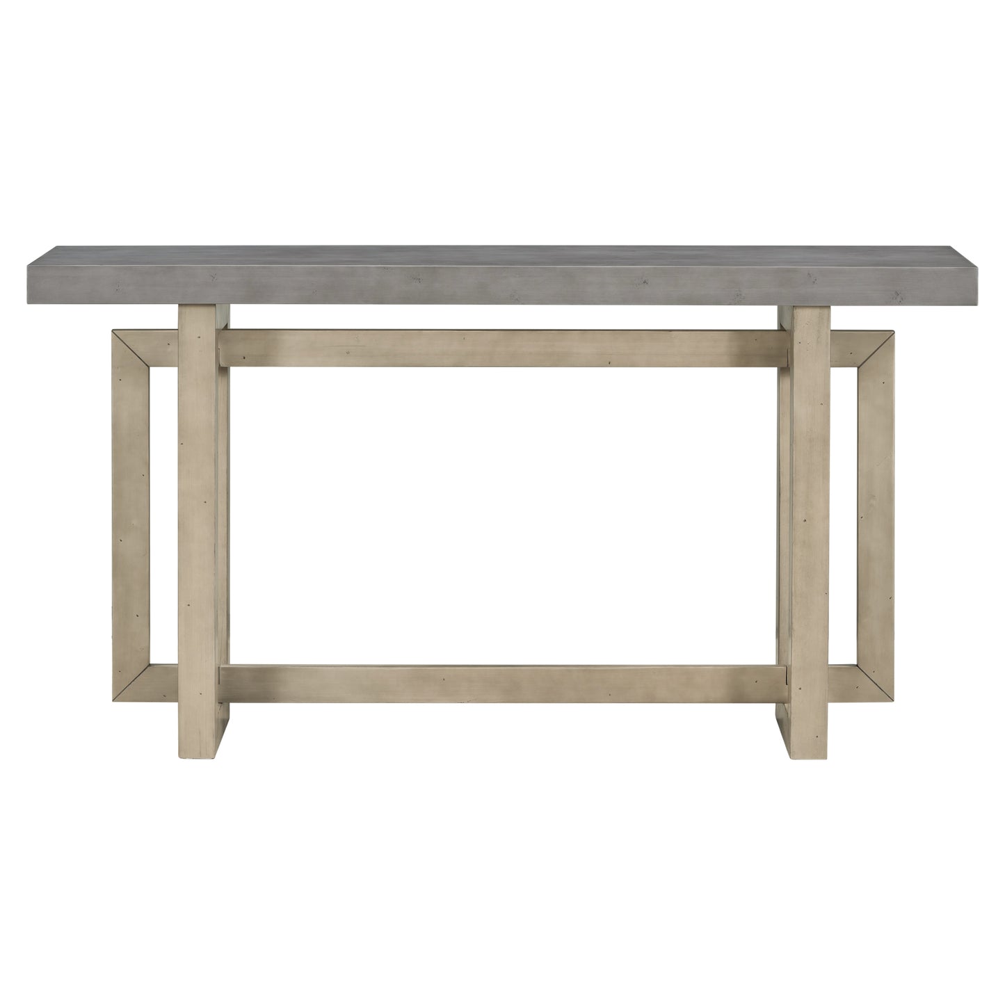 U_STYLE Contemporary Console Table with Wood Top, Extra Long Entryway Table for Entryway, Hallway, Living Room, Foyer, Corridor