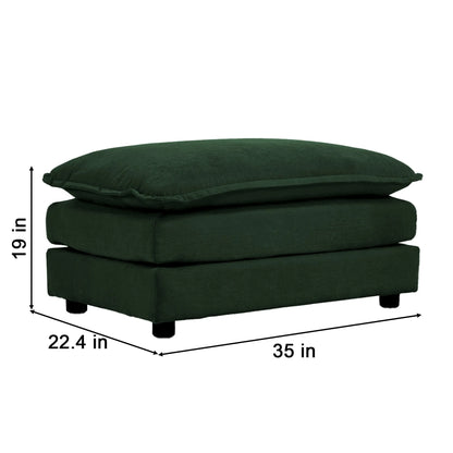 Oversized Modular Deep Seat Sectional Sofa, Green Sectional, Free Combination, Cloud Sofa