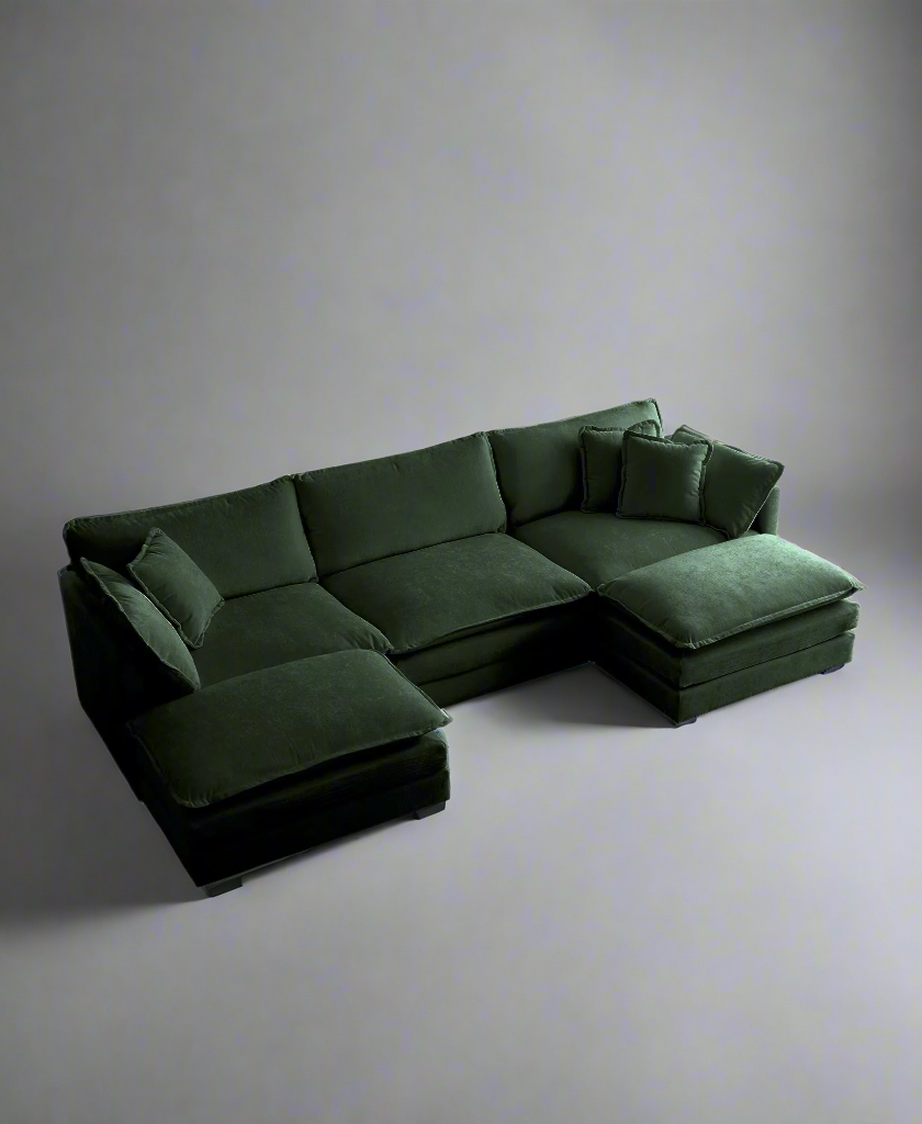 Oversized Modular Deep Seat Sectional Sofa