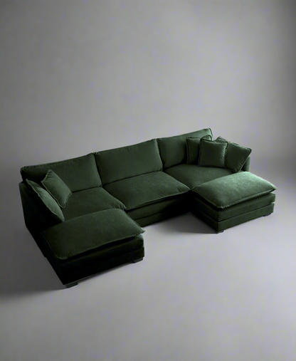 Oversized Modular Deep Seat Sectional Sofa