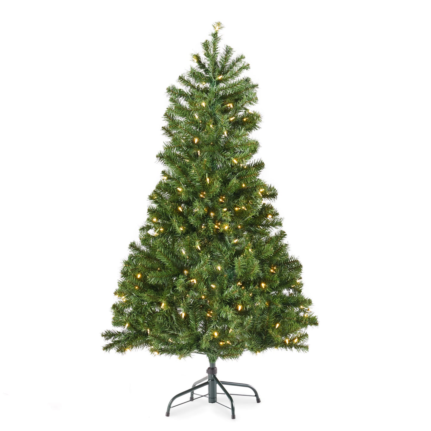 4.5' Hinged Tree with 200 Clear Lights-UL,Dia:32