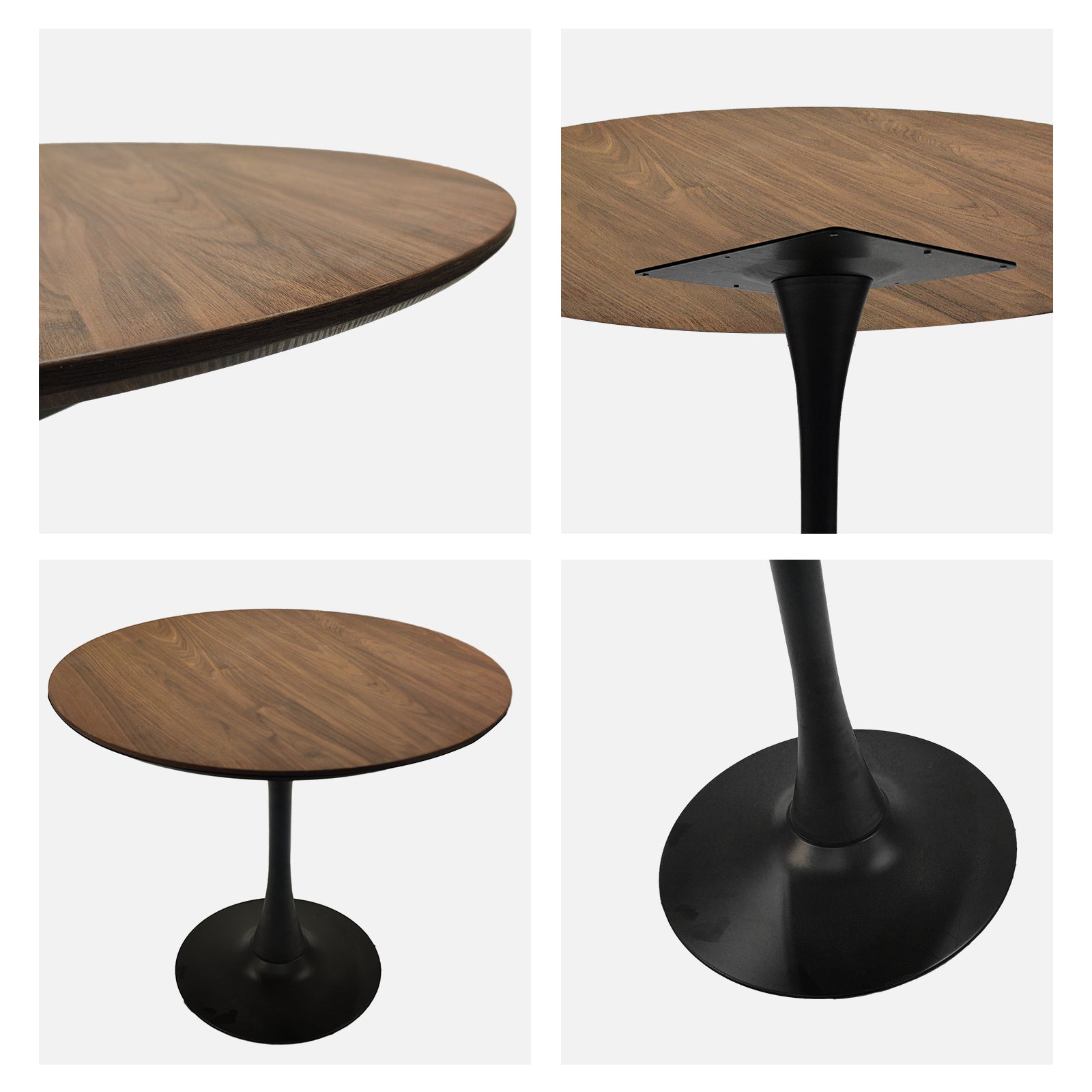 Round Modern Tulip Dining Table Set