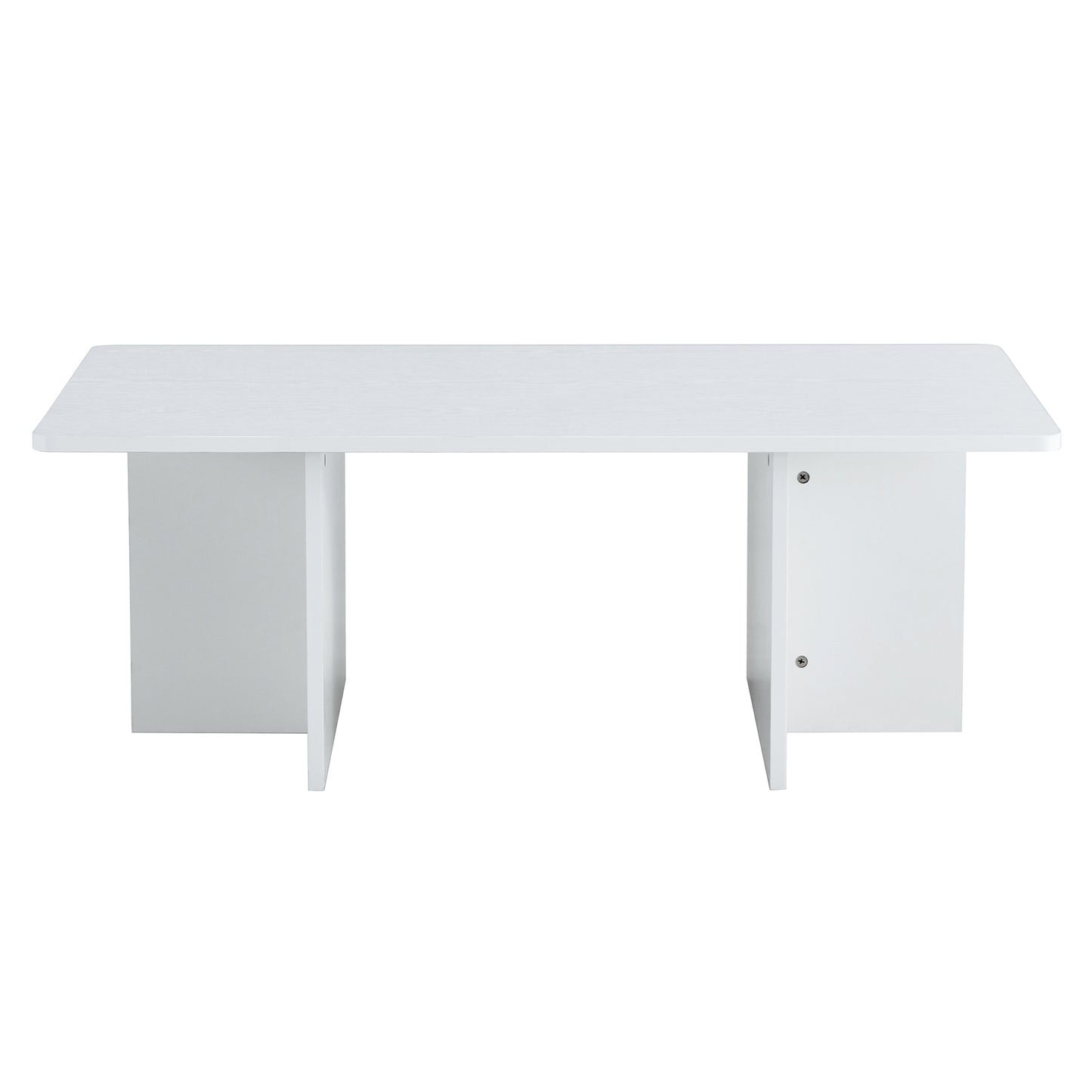 A modern and practical white coffee table. The coffee table is made of medium density fiberboard material, Suitable for living room, bedroom, and study. CT-2O