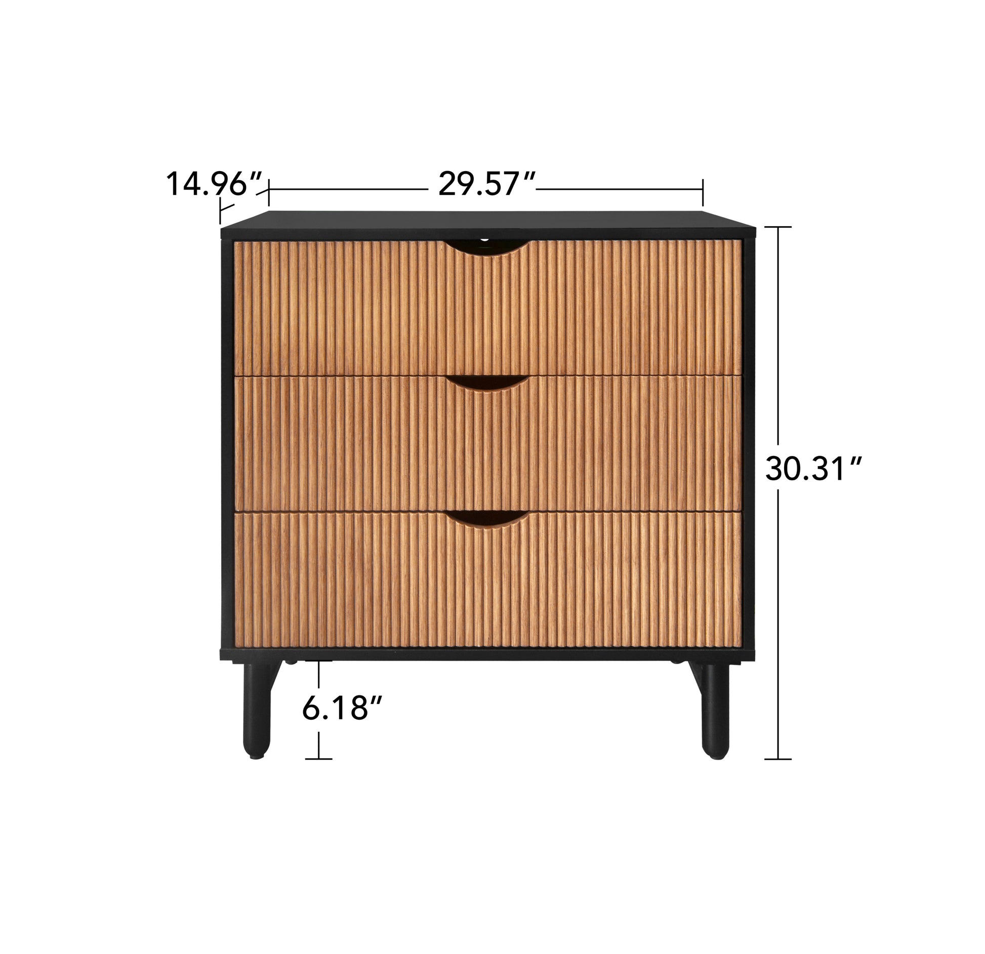 3 Drawer Cabinet, Suitable for Bedroom, Living Room, Study, Dining Room