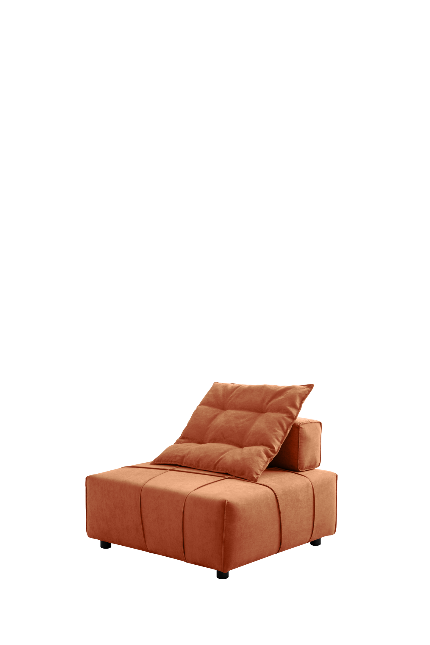 [VIDEO provided]Modular Sectional single sofa,Armless Chair with Removable Back Cushion -33.1"for living room