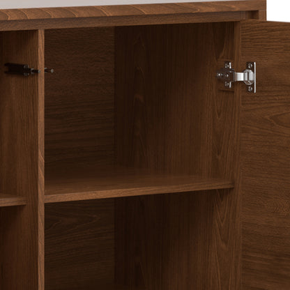 Lowry - Medium Storage Cabinet - Walnut Veneer