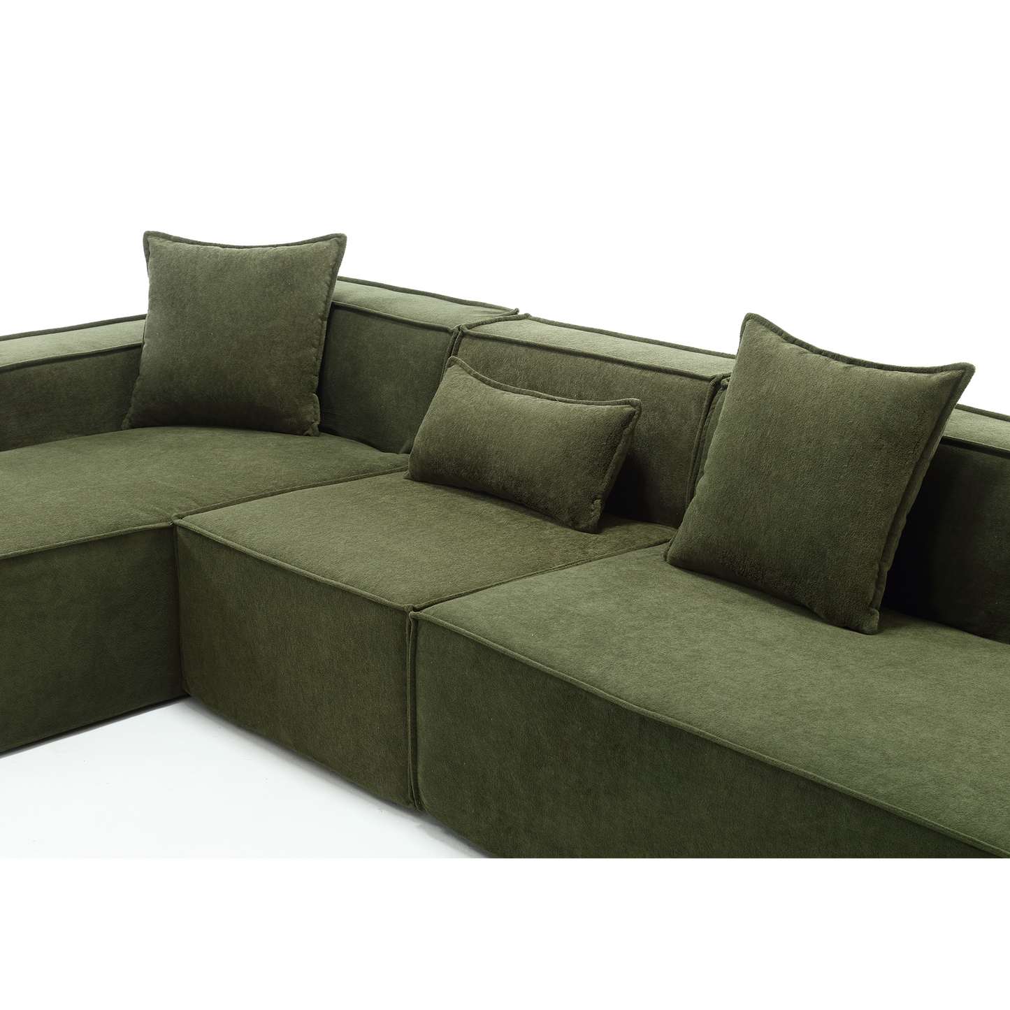 Modular Cloud Sofa Sectional, Free Combination, L-shaped