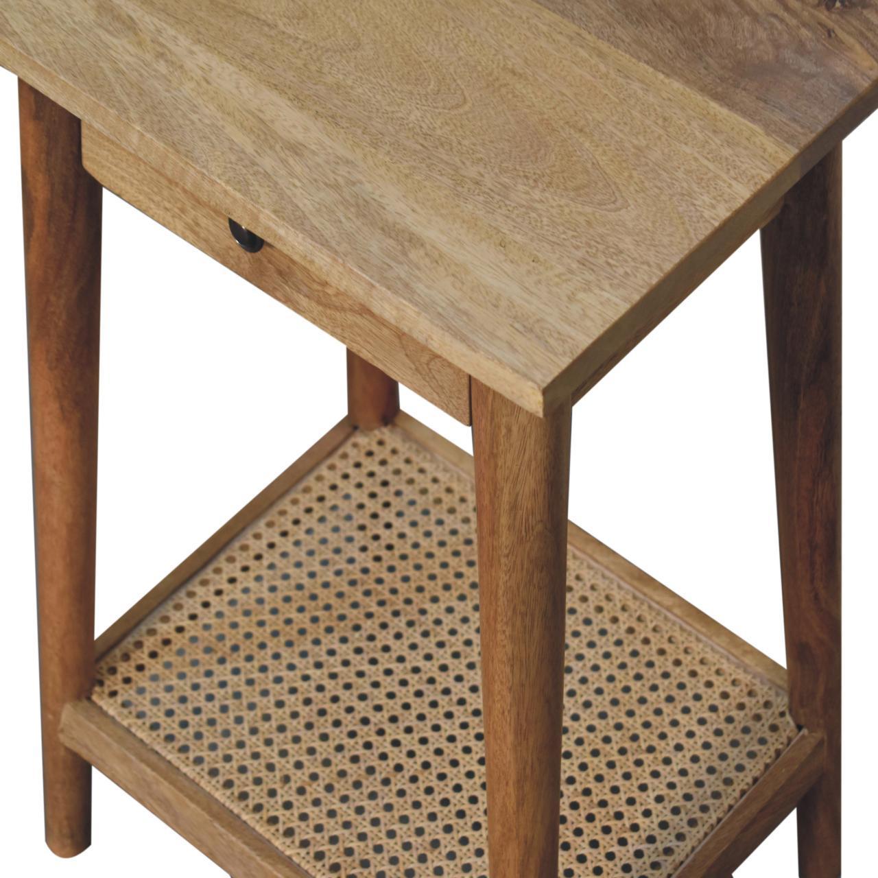 Artisan Furniture Solid Wood Woven Solid Wood End Table