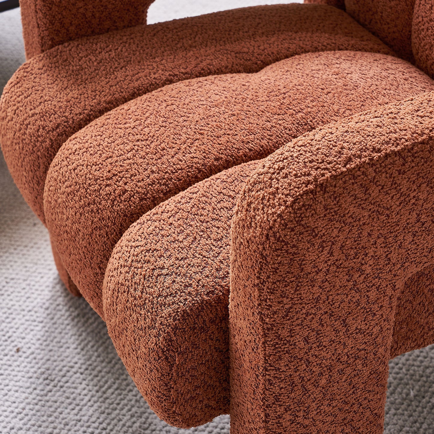 31.10" Wide Boucle Upholstered Accent Chair