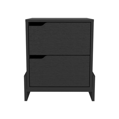 Luss Nightstand, Bedside Table with 2-Drawers