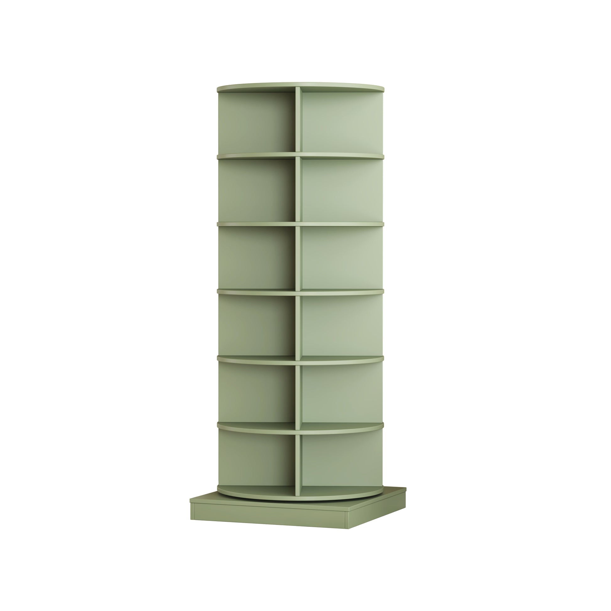 Green 360 Rotating shoe cabinet 6 layers