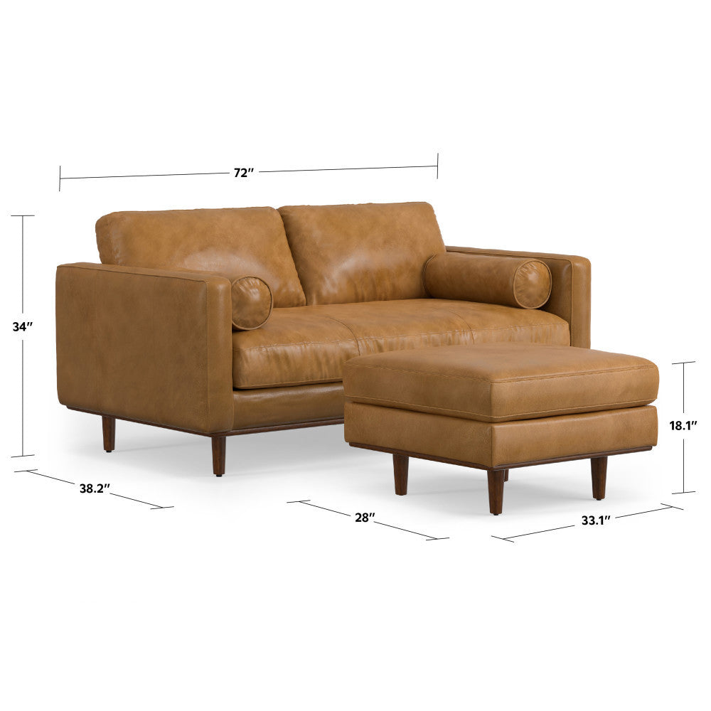 Morrison 72-inch Sofa and Ottoman Set