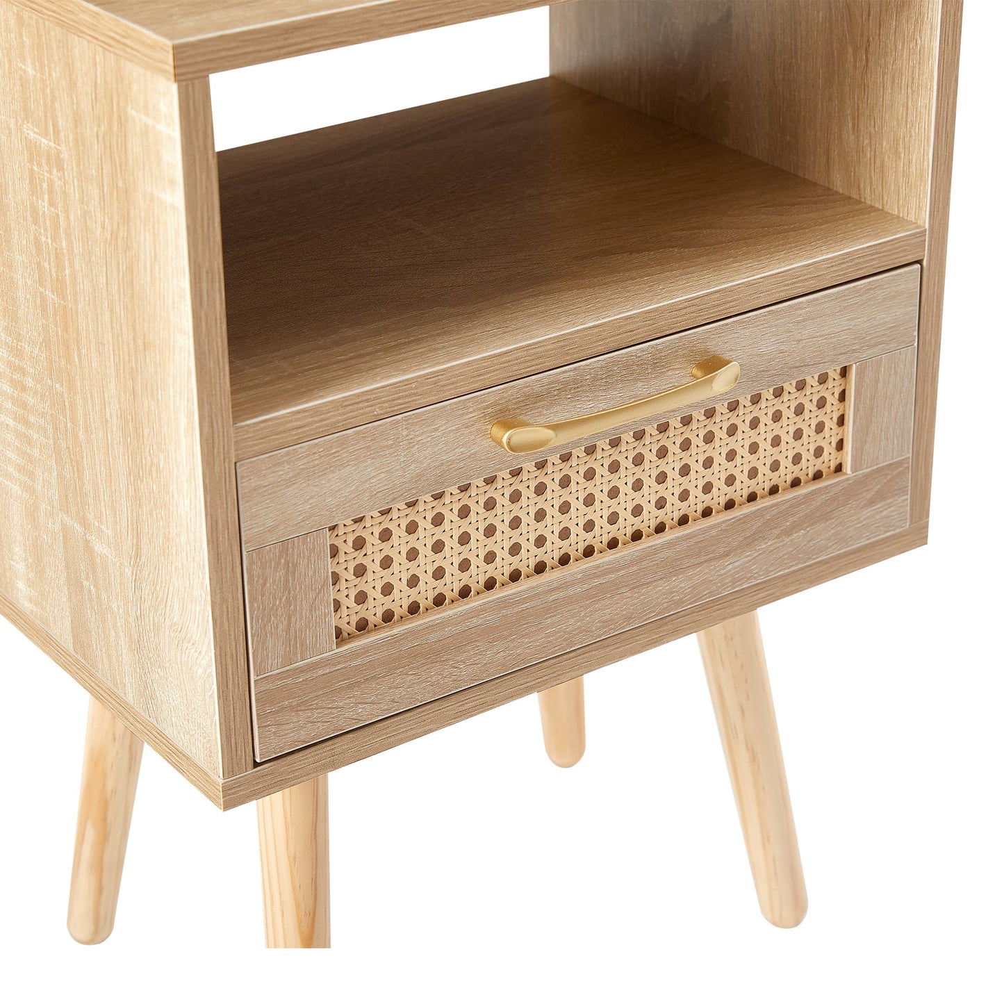 Modern Rattan End Table