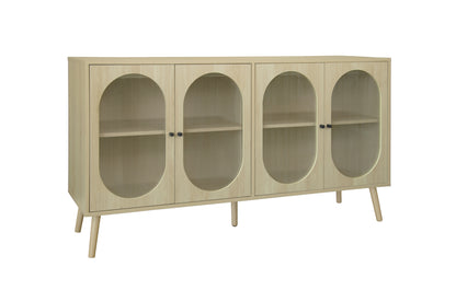 4 door cabinet, Sideboard Accent Cabinet, Storage Cabinet for Living Room, Hallway Entryway Kitchen