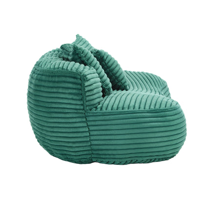 COOLMORE Bean Bag sofa Lazy Sofa Durable Comfort Lounger High Back Bean Bag Chair Couch for Adults and Kids, Indoor & Outdoor, Accent Floor Soft Lounge Chair (Emerald)