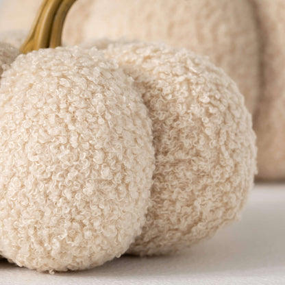 Neutral Cream Boucle Pumpkin Set