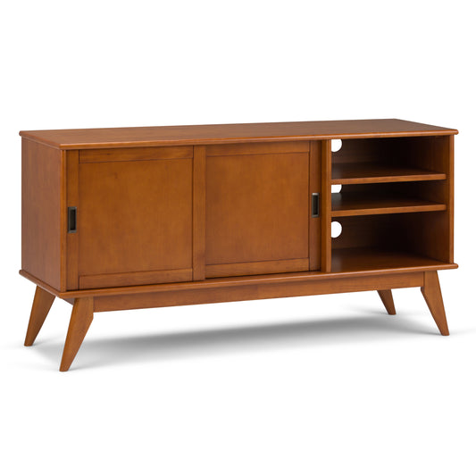 Draper - Mid Century Medium TV Media Stand - Teak Brown