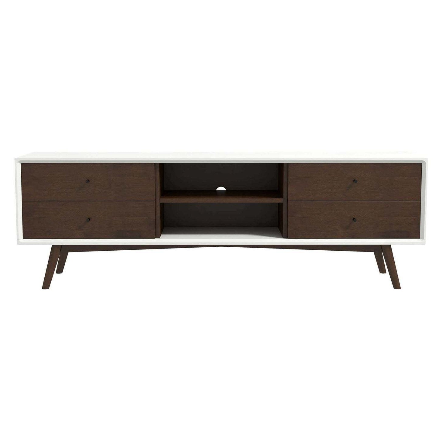 Caroline Mid Century Modern Style Walnut TV Stand up to 72"