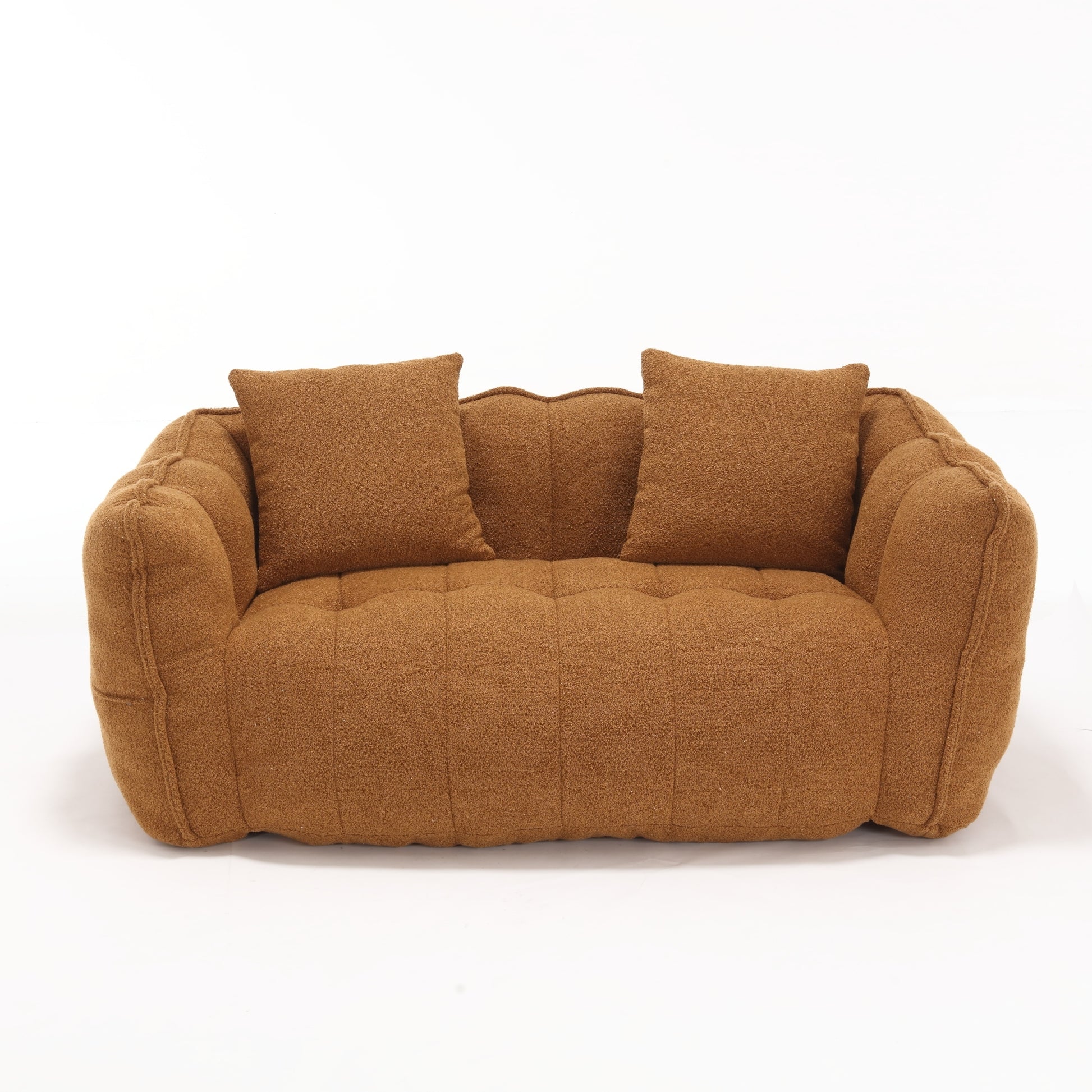 Soft beanbag chair with high resilience foam core for two people. The comfortable square recliner sofa is ideal for family members and friends engaged in games, reading, watching TV