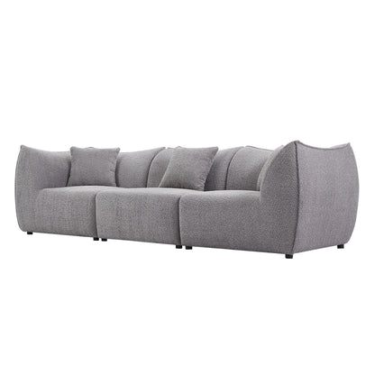 111 inch Sofa, Comfy Sofa Couch with  Deep Seats Modern Sofa- 3 Seater Sofa, Couch for Living Room Apartment Lounge GREY