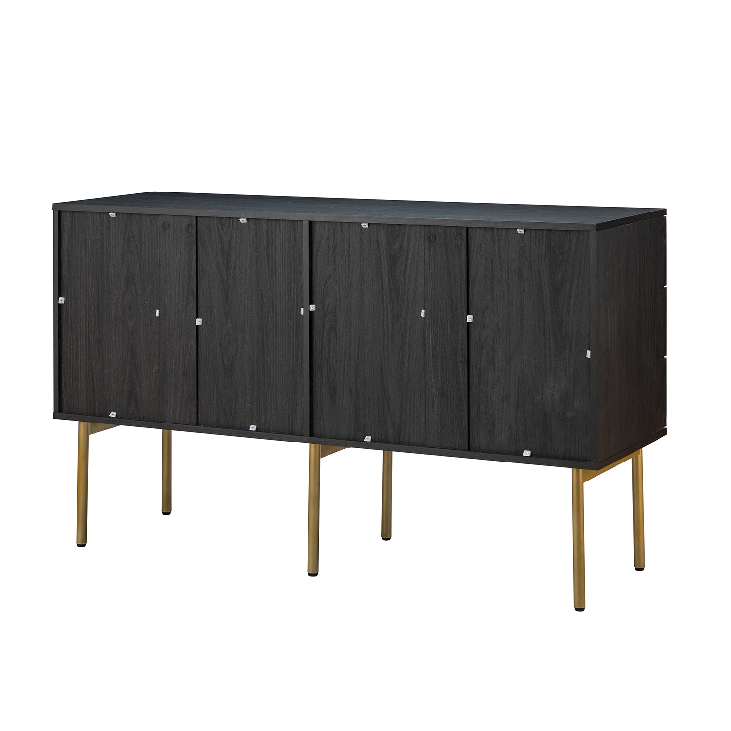 Tknow 6 Drawer 54"W Double Dresser-BLACK