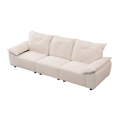 2239 Beige fabric, pillowcase can be removed for cleaning, backrest can also be removed, convenient and easy to take care of it.